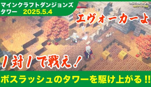 【2025.5.4 ゲキムズ】マインクラフトダンジョンズ タワー最速攻略